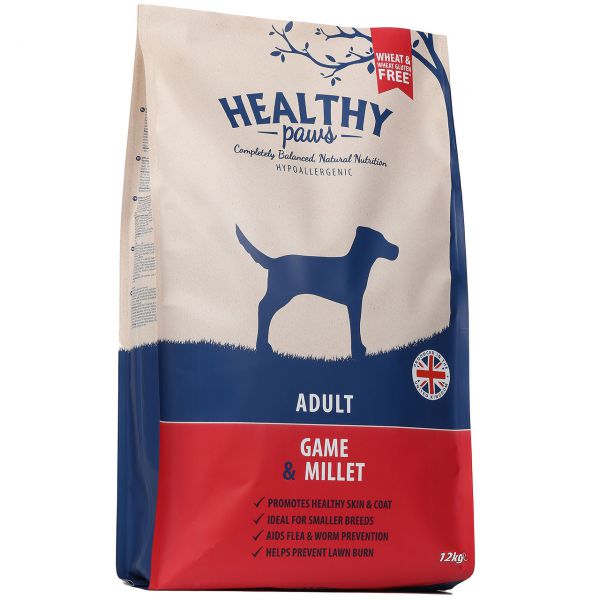 Healthy paws adult wild / gierst hondenvoer