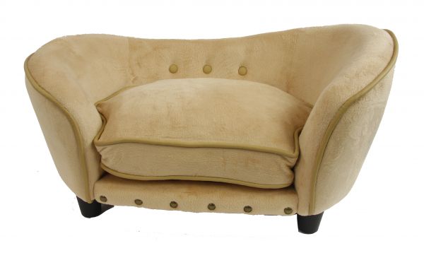 Enchanted hondenmand sofa ultra pluche snuggle caramel bruin