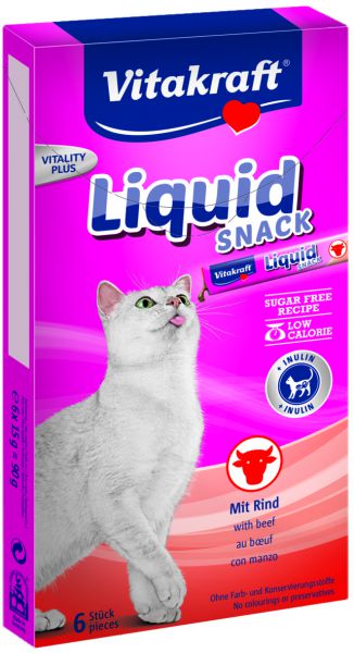 Vitakraft cat liquid snack rund & inuline