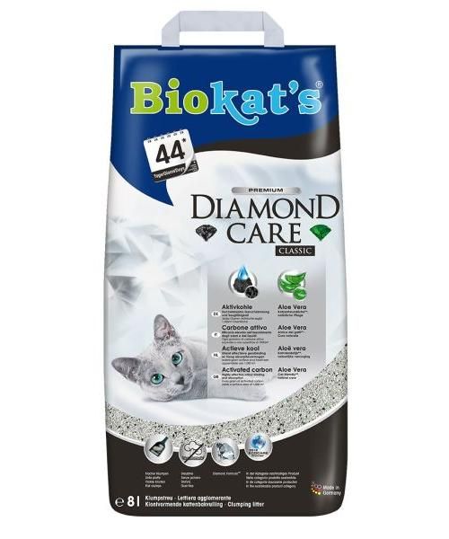 Derde Rode datum Platteland Biokat's Kattenbakvulling Diamond Care Classic Kattenbakvulling slechts €  16,49 voor 8 Ltr.