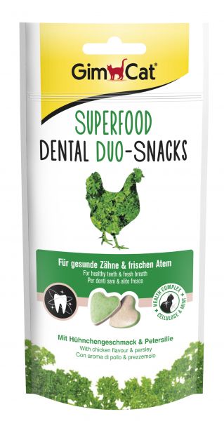 Gimcat superfood dental duo-snacks kip / peterselie