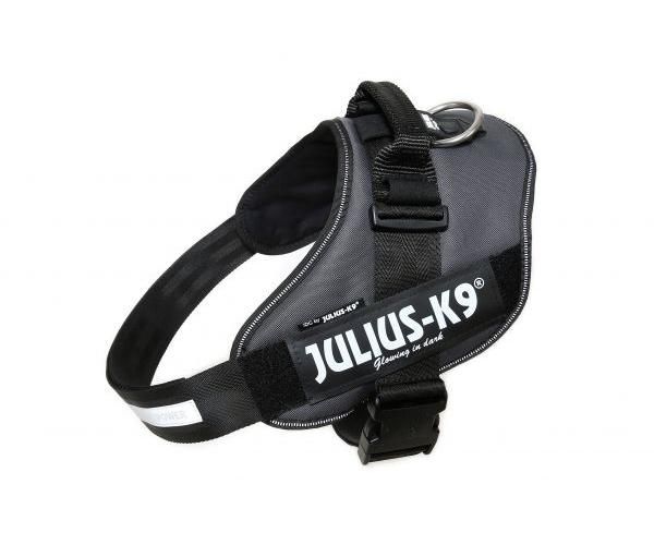 Julius k9 idc power-harnas voor hond / tuig voor  voor labels antraciet