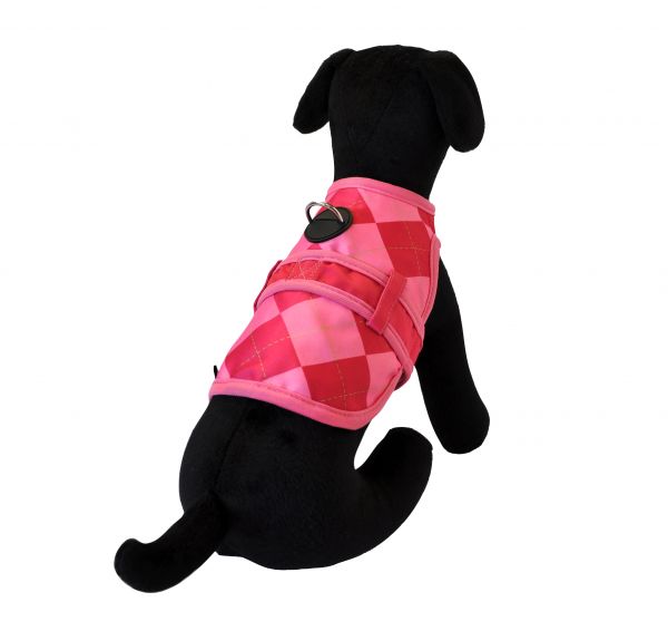 Martin tuig voor  harnas voor hond avantgarde preppy roze