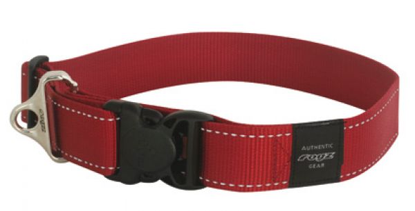 Rogz for dogs landing strip halsband voor hond rood