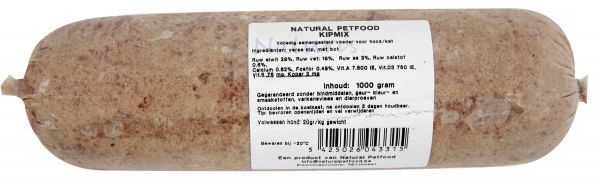 Natural petfood kipmix