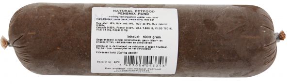 Natural petfood pensmix rund