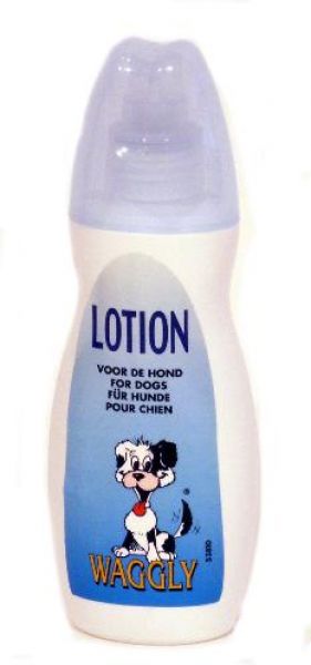 Waggly lotion hond