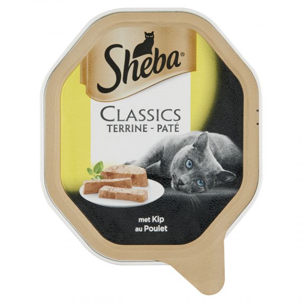 Sheba alu classics pate met kip kattenvoer