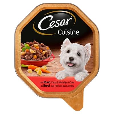 Cesar alu cuisine rund / groente in saus hondenvoer