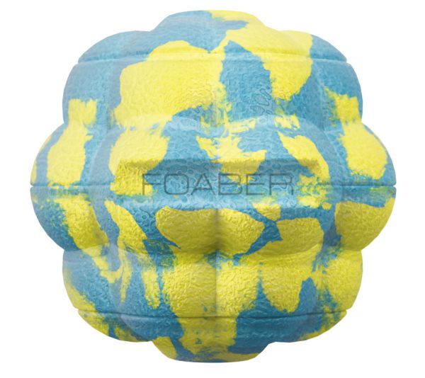 Foaber bump bal voerbal foam / rubber blauw / groen