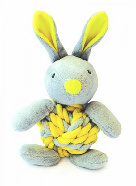 Little rascals knottie bunny touwbal konijn geel