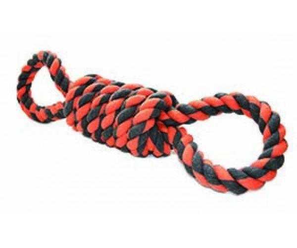 Happy pet nuts for knots extreme spoel 8 vorm tugger grijs / oranje