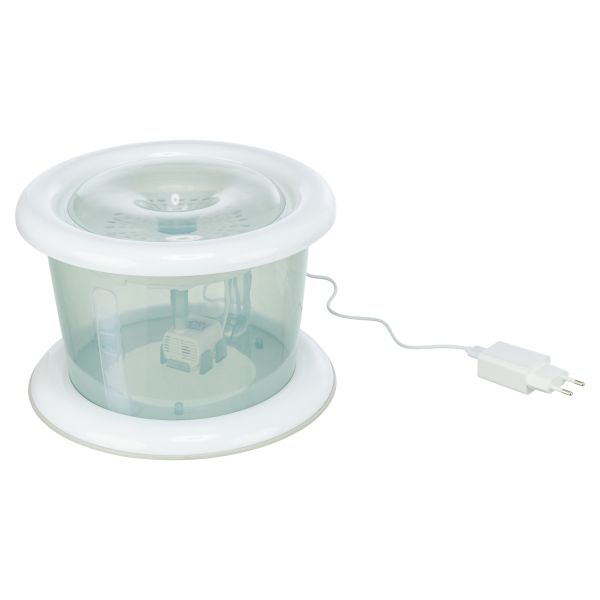 Trixie drinkfontein bubble stream blauw / wit