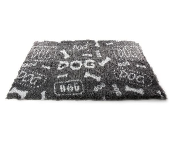 Vetbed dog print grijs / wit gerecycled