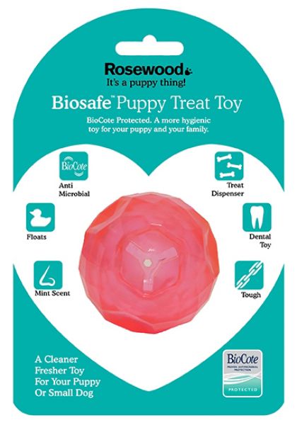 Biosafe puppy snack bal roze