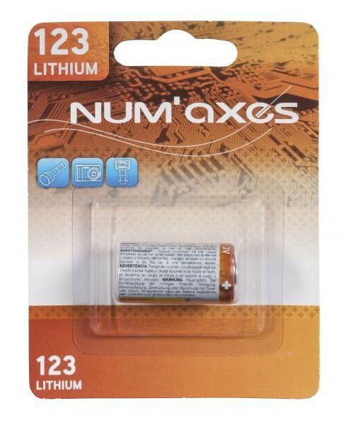 Numaxes lithium batterij cr123a