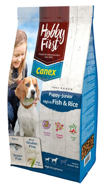 Hobbyfirst canex puppy/junior brocks rich in fish & rice hondenvoer