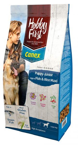 Hobbyfirst canex puppy/junior brocks rich in fish & rice maxi hondenvoer