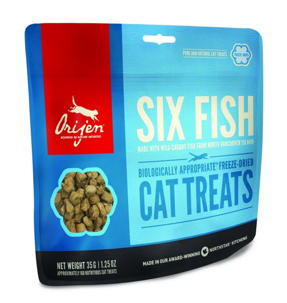Orijen cat gevriesdroogd 6 fish snoepjes