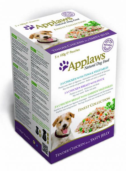 Applaws dog pouches multipack jelly finest hondenvoer