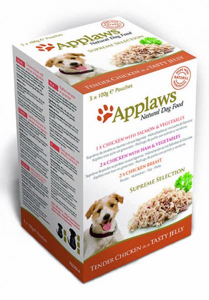 Applaws dog pouches multipack jelly supreme hondenvoer