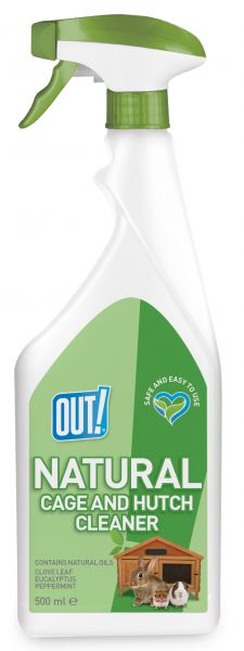 Out! natural cage and hutch cleaner spray