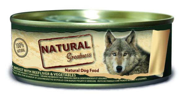 Natural greatness chicken / beef liver hondenvoer