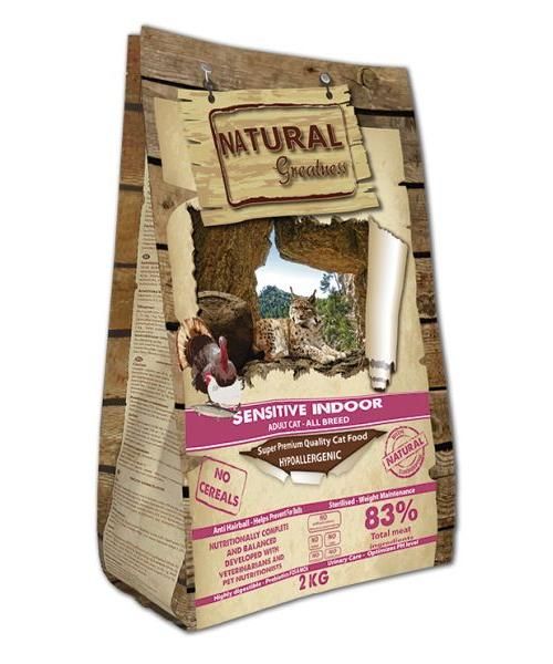 Natural greatness sensitive indoor kattenvoer