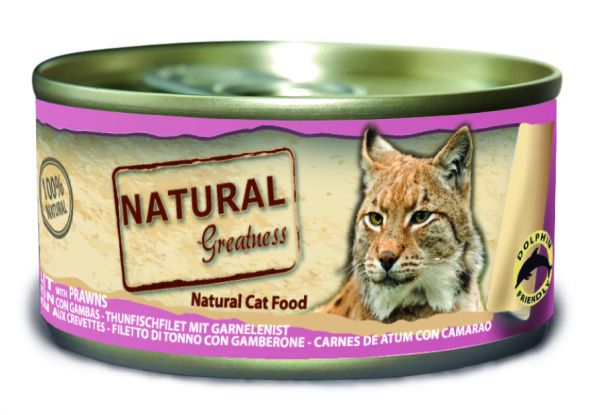 Natural greatness tuna fillet / prawns kattenvoer