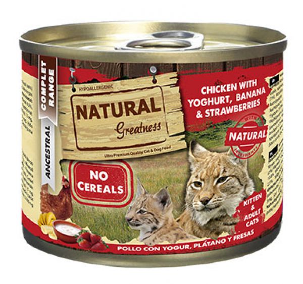 Natural greatness chicken / yoghurt kattenvoer