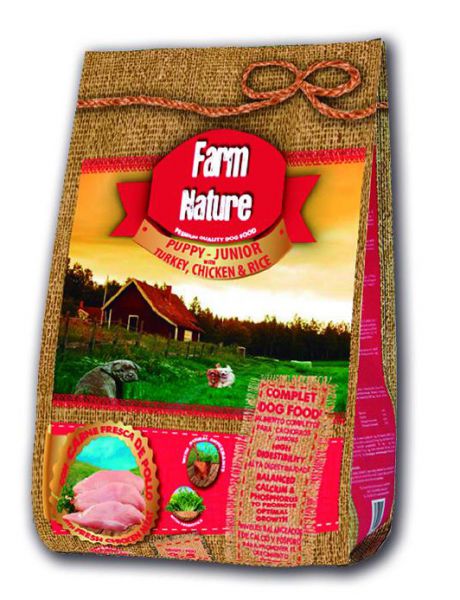 Farm nature turkey / chicken / rice hondenvoer