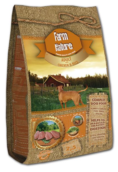 Farm nature chicken / rice hondenvoer