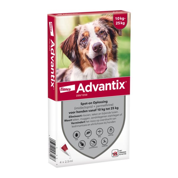 Elanco Advantix Spot On 250/1250 10-25 Kg
