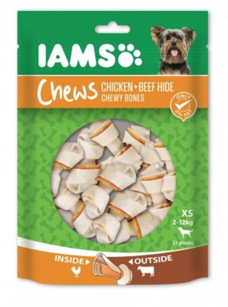 Iams chews chicken/beef hide chewy bones