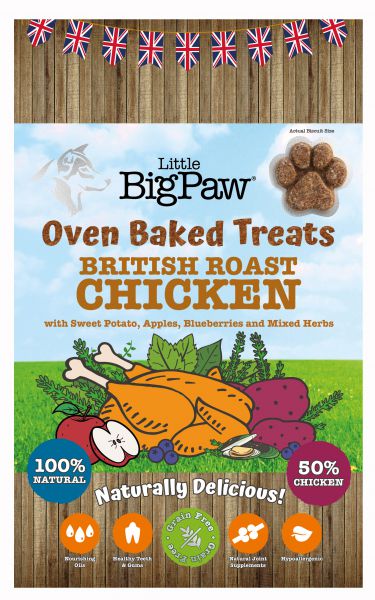 Little big paw oven baked treats chicken