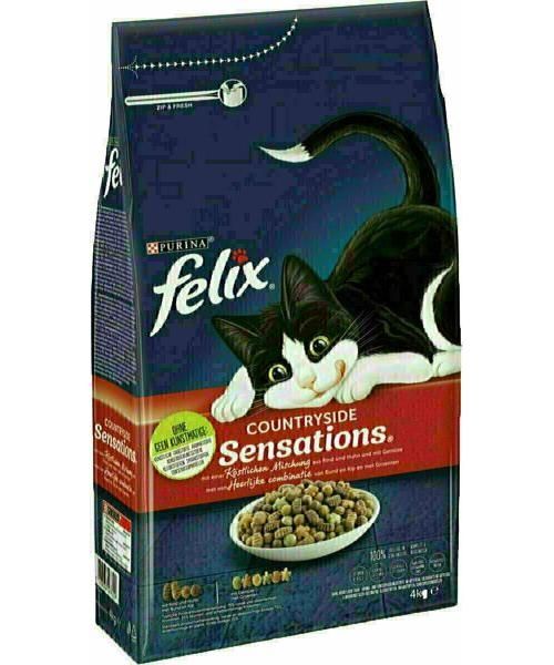 Felix droog countryside sensations rund / kip / groenten kattenvoer