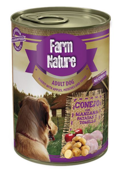Farm nature rabbit / potatoes / apples / thyme hondenvoer