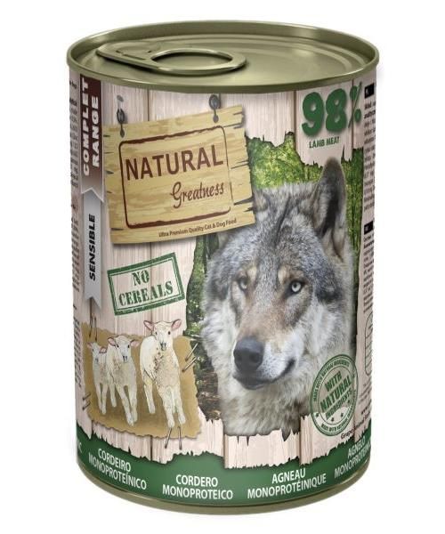 Natural greatness monoprotein lamb recipe hondenvoer