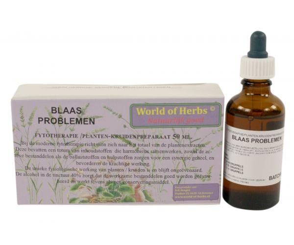 World of herbs fytotherapie blaas problemen