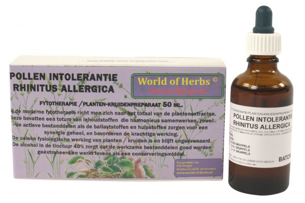 World of herbs fytotherapie pollen intolerantie