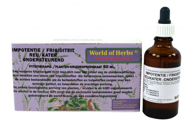 World of herbs fytotherapie impotentie / frigiditeit reu / kater