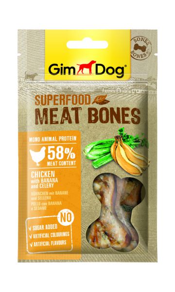 Gimdog superfood meat bones kip / banaan / selderij