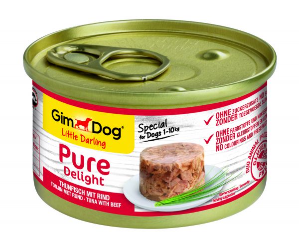 Gimdog little darling pure delight tonijn / rund hondenvoer