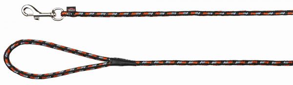 Trixie hondenriem mountain rope zwart / oranje