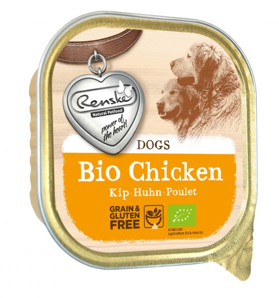Zzzrenske hond graanvrij biologisch kip hondenvoer