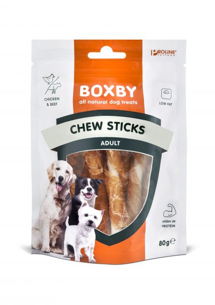 Proline dog boxby chew sticks with chicken