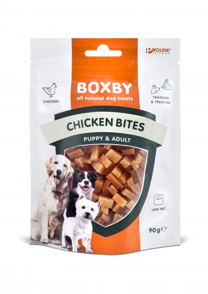 Proline dog boxby chicken bites chicken / fish