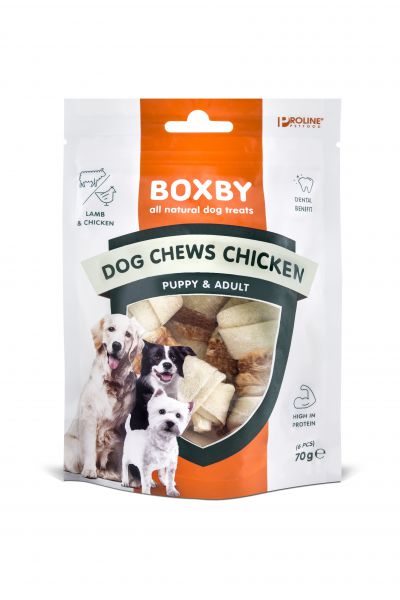 Proline dog boxby chews with chicken