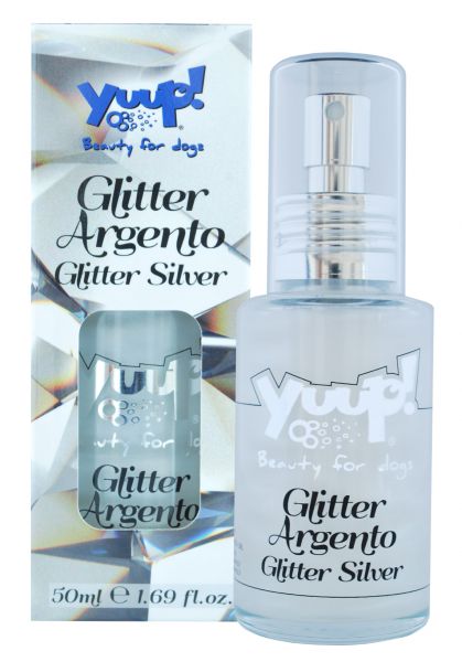 Yuup! fashion glitter silver hondenparfum