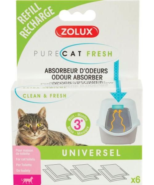 Zolux clean & fresh universeel filter kattenbak
